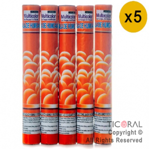 BENGALA DE HUMO NARANJA CADENACI MULTICOLOR x 5 UNIDADES